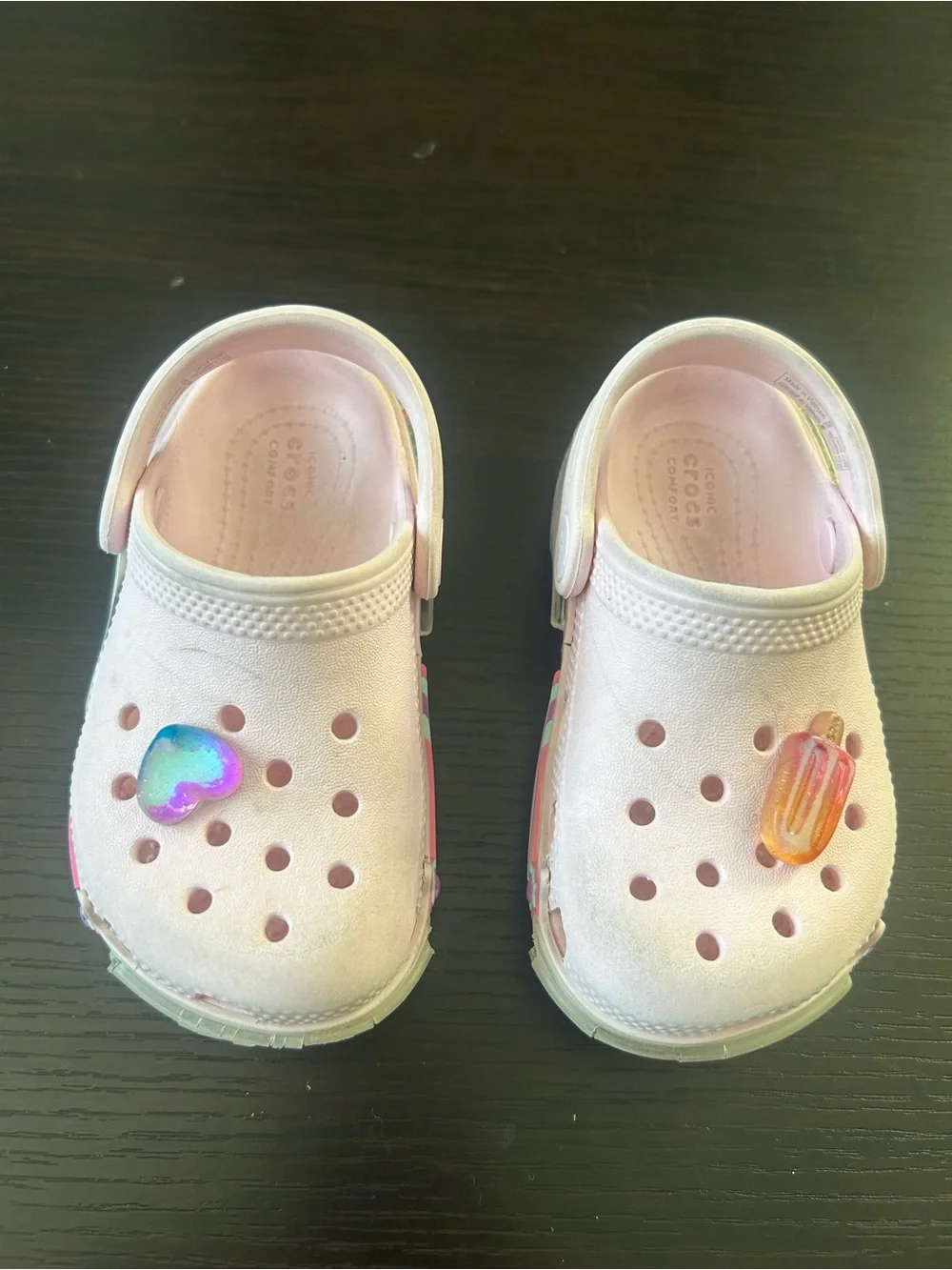 CROCS Kids classic star sparkle shaker clogs